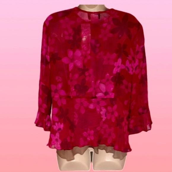 ❤️ Positive Attitude Red Floral 2Pc Dress set - Picture 10 of 13